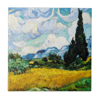 Vincent Van Gogh Wheat Field with Cypresses