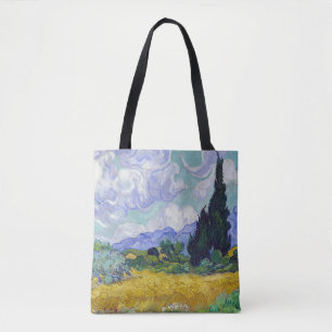 Vincent Van Gogh - Wheat Field with Cypresses Tote Bag