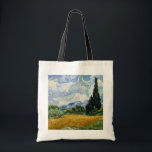 Vincent Van Gogh Wheat Field With Cypresses Tote Bag<br><div class="desc">Vincent Van Gogh Wheat Field With Cypresses Fine Art A Wheatfield with Cypresses (occasionally called A Cornfield with Cypresses) is any of three similar 1889 oil paintings by Vincent van Gogh, as part of his wheat field series. All were executed at the Saint-Paul-de-Mausole mental asylum at Saint-Remy near Arles, France,...</div>