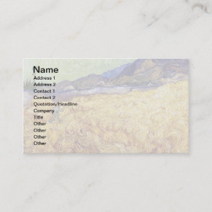 Vincent Van Gogh - Wheat Field With Reaper & Sun Business Card