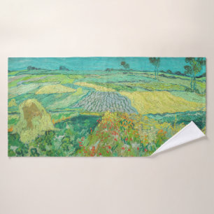 Vincent van Gogh - Wheat Fields near Auvers Bath Towel Set
