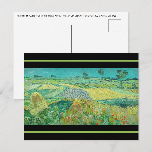 Vincent van Gogh - Wheat Fields near Auvers Postcard (Front/Back)