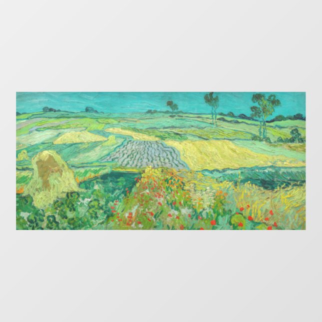 Vincent van Gogh - Wheat Fields near Auvers Window Cling (Sheet)