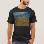 Vincent Van Gogh  Wheat Sheaves and Rising Moon  T-Shirt<br><div class="desc">Vincent Van Gogh Wheat Sheaves and Rising Moon .funny, quotes, cool, jokes, quote, crazy, fun, hipster, humour, humour, slogan, slogans, ali, animal, anime, arguing, army, attitude, bacteria, bald, bald bodybuilder, bald man, bee, beer, ben, ben franklin, best, best friends, birthday gift, birthday present, bodybuilder, bodybuilding, bookish, books and coffee, bookworm,...</div>