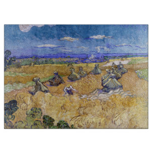 Vincent van Gogh - Wheat Stacks with Reapers Cutting Board