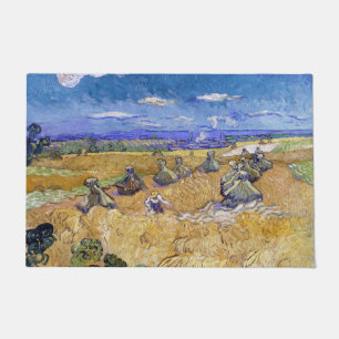 Vincent van Gogh - Wheat Stacks with Reapers Doormat