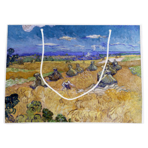 Vincent van Gogh - Wheat Stacks with Reapers Large Gift Bag