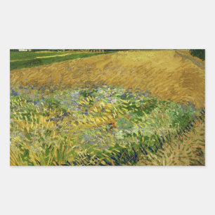 Vincent van Gogh - Wheatfield Rectangular Sticker