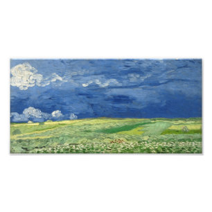 Vincent van Gogh - Wheatfield under thunderclouds Photo Print