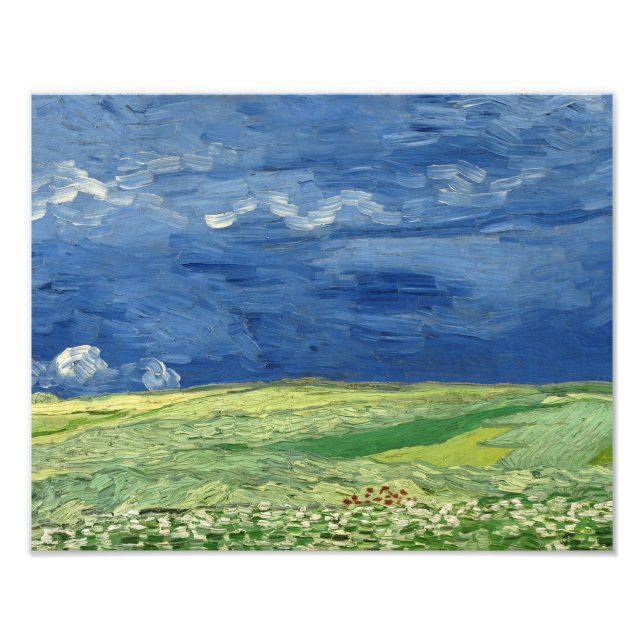 Vincent van Gogh - Wheatfield under Thunderclouds Photo Print (Front)