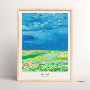 Vincent van Gogh Wheatfield under Thunderclouds Poster