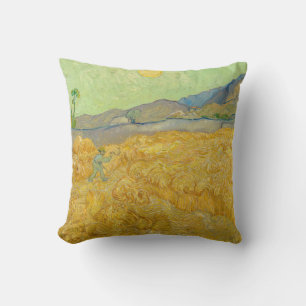 Vincent van Gogh - Wheatfield with a Reaper Cushion
