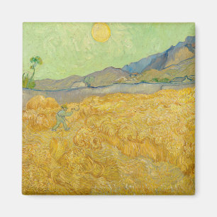 Vincent van Gogh - Wheatfield with a Reaper Magnet