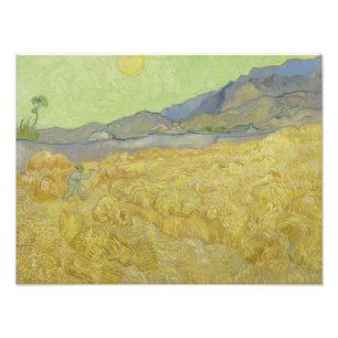 Vincent van Gogh - Wheatfield with a Reaper Photo Print