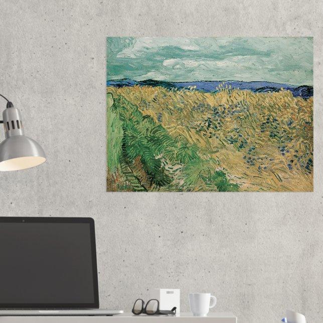 Vincent Van Gogh, Wheatfield With Cornflowers Foil Prints (In Situ (Desk 2))