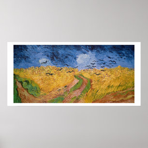 Vincent van Gogh Wheatfield with Crows, 1890 Poster
