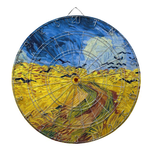 Vincent van Gogh - Wheatfield with Crows Dartboard (Front)