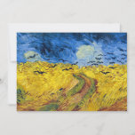 Vincent van Gogh - Wheatfield with Crows Invitation<br><div class="desc">Wheatfield with Crows / Champ de ble aux corbeaux - Vincent van Gogh,  1890 in Auvers-sur-Oise</div>