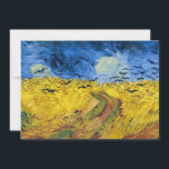 Vincent van Gogh - Wheatfield with Crows Invitation<br><div class="desc">Wheatfield with Crows / Champ de ble aux corbeaux - Vincent van Gogh,  1890 in Auvers-sur-Oise</div>