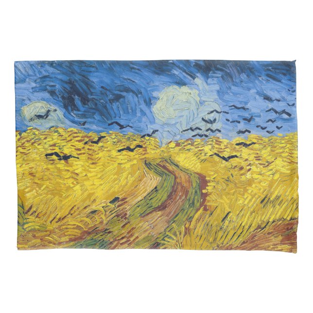 Vincent van Gogh - Wheatfield with Crows Pillowcase (Front)