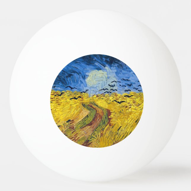 Vincent van Gogh - Wheatfield with Crows Ping Pong Ball (Front)