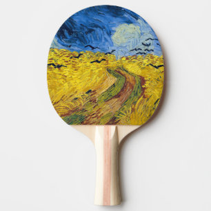 Vincent van Gogh - Wheatfield with Crows Ping Pong Paddle