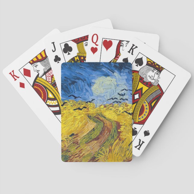 Vincent van Gogh - Wheatfield with Crows Playing Cards (Back)