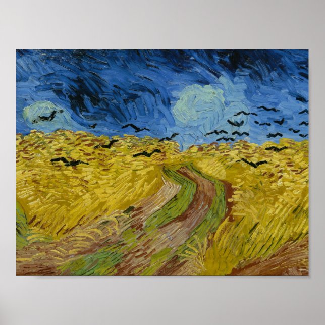 Vincent van Gogh - Wheatfield with Crows Poster (Front)