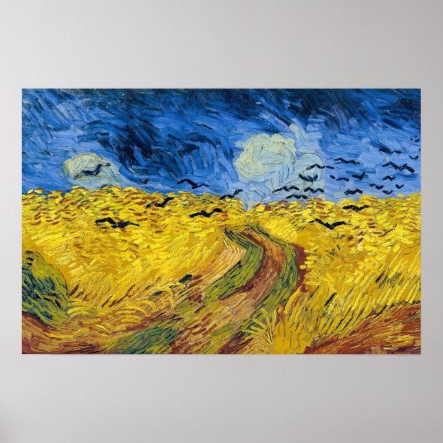 Vincent van Gogh - Wheatfield with Crows Poster (Front)