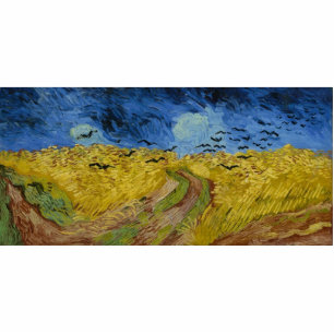 Vincent van Gogh - Wheatfield with crows Standing Photo Sculpture