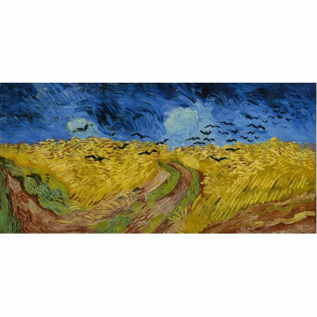 Vincent van Gogh - Wheatfield with crows Standing Photo Sculpture (Front)