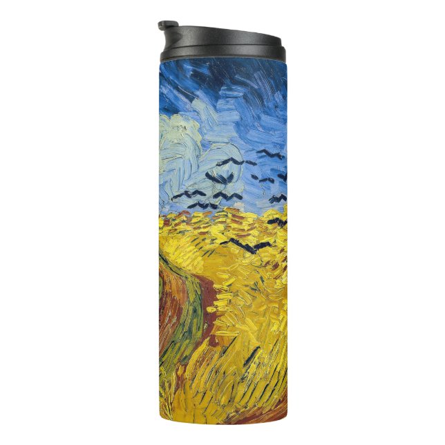 Vincent van Gogh - Wheatfield with Crows Thermal Tumbler (Rotated Right)