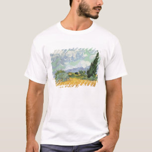 Vincent van Gogh Wheatfield with Cypresses, 1889 T-Shirt