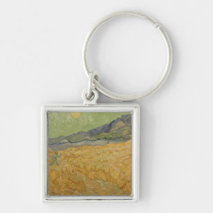 Vincent van Gogh   Wheatfield with Reaper, 1889 Key Ring