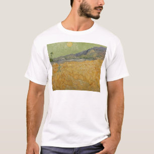 Vincent van Gogh Wheatfield with Reaper, 1889 T-Shirt