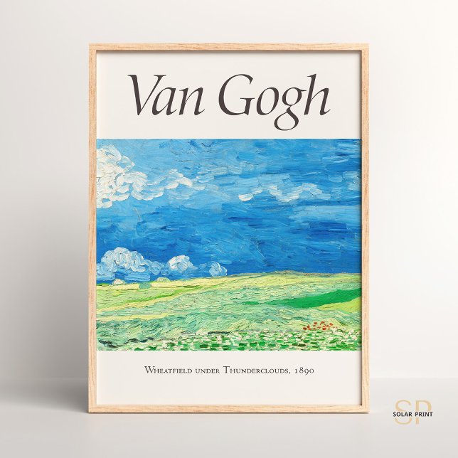 Vincent van Gogh Wheatfields Under Thundercloud Poster (Creator Uploaded)