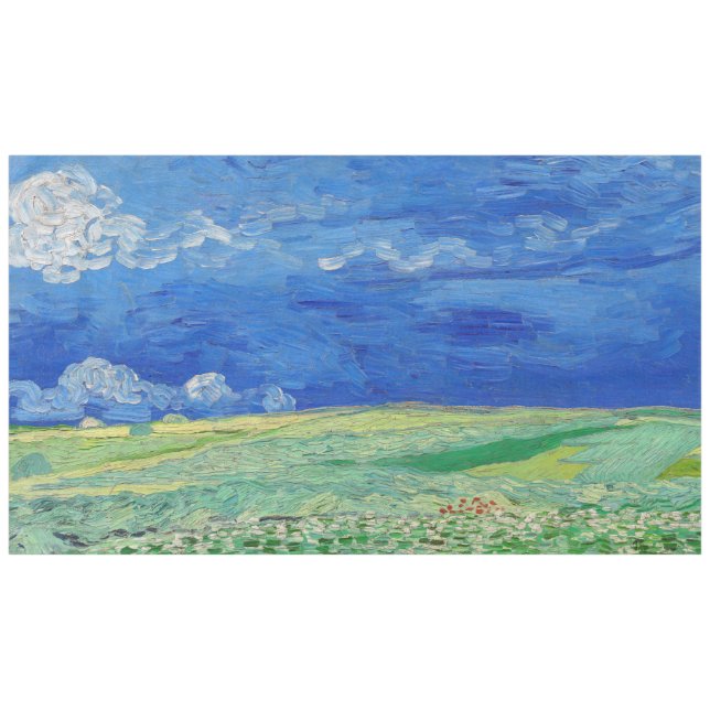 Vincent van Gogh - Wheatfields under Thundercloud Tablecloth (Front (Horizontal))