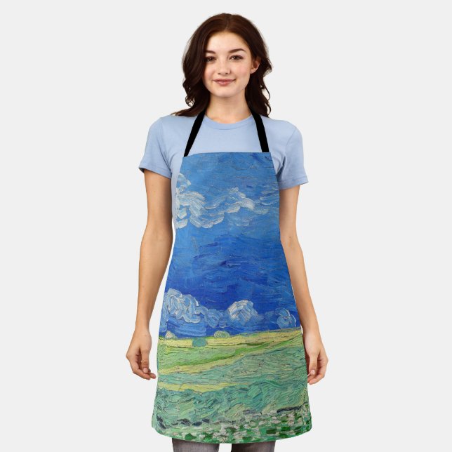 Vincent van Gogh - Wheatfields under Thunderclouds Apron (Worn)