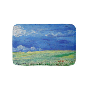 Vincent van Gogh - Wheatfields under Thunderclouds Bath Mat