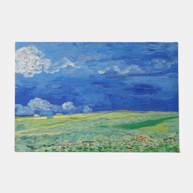 Vincent van Gogh - Wheatfields under Thunderclouds Doormat (Front)