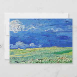 Vincent van Gogh - Wheatfields under Thunderclouds Invitation