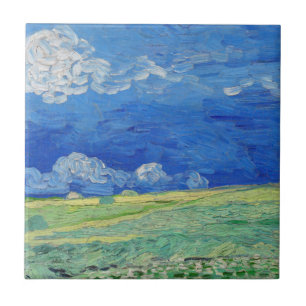 Vincent van Gogh - Wheatfields under Thunderclouds Tile