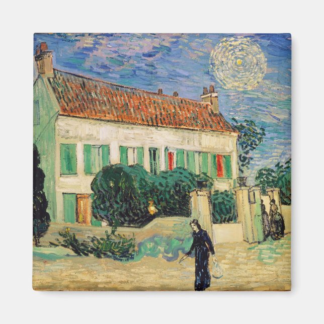 Vincent van Gogh | White House at Night, 1890 Magnet (Front)
