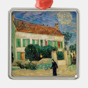 Vincent van Gogh White House at Night, 1890 Metal Tree Decoration