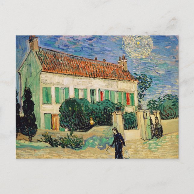 Vincent van Gogh | White House at Night, 1890 Postcard (Front)