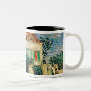 Vincent van Gogh White House at Night, 1890 Two-Tone Coffee Mug