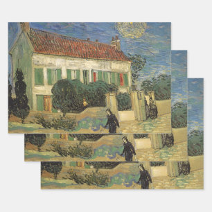 Vincent van Gogh - White House at Night Wrapping Paper Sheet