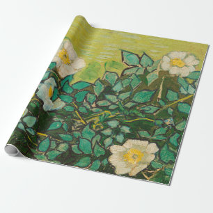 Vincent Van Gogh Wild Roses Fine Art Wrapping Paper