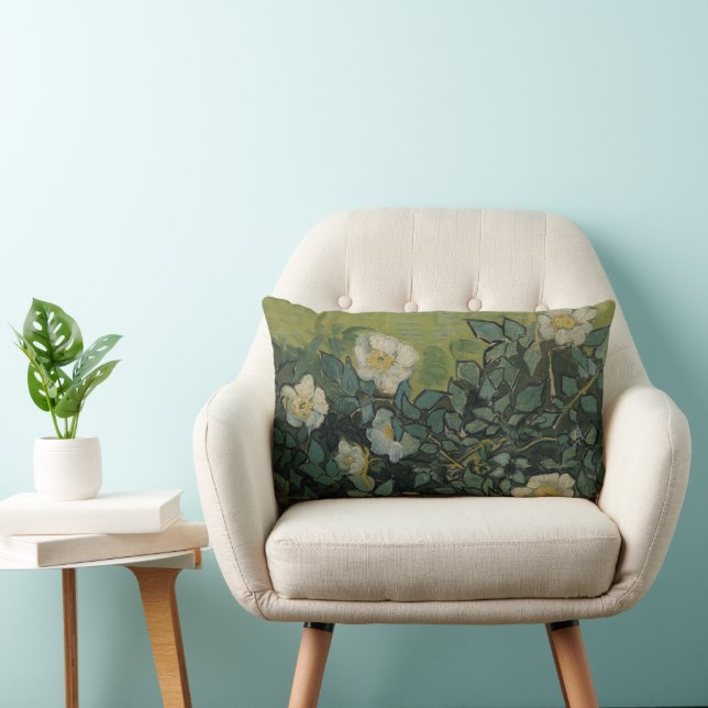 Vincent van Gogh - Wild Roses Lumbar Cushion (Chair)