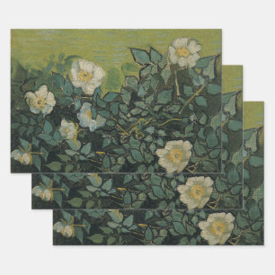 Vincent van Gogh - Wild Roses Wrapping Paper Sheet
